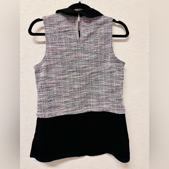 Maison Jules Purple Sleeveless Doll Collar Top Women’s Size Medium - Picture 2 of 3